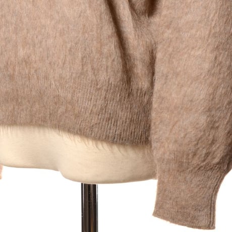 ブルネロクチネリ Brunello Cucinelli ショート丈ハイネックセーター モヘアなど キャメル