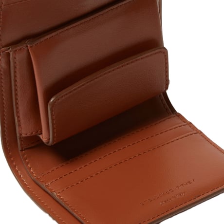 ステラマッカートニー stella mccartney ライダー3つ折り財布 ヴィーガン素材 ブランデー 正規取扱