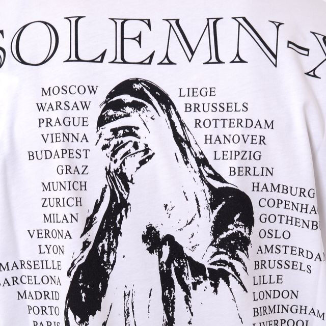 ラフシモンズ RAF SIMONS Oversized T-shirt Solemn-X コッ