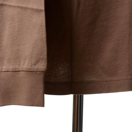 エムエムシックス メゾンマルジェラ MM6 MAISON MARGIELA ナンバリングロングTシャツ コットン ライトブラウン