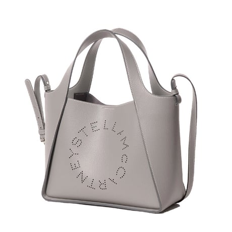 ステラマッカートニー stella mccartney ロゴクロスボディトートバッグ ヴィーガン素材 スモーク