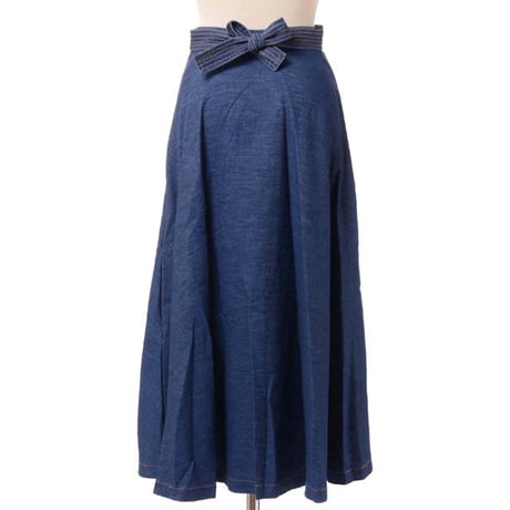 ロゼッタゲッティ ROSETTA GETTY エプロンスカート オーガニックコットン インディゴ