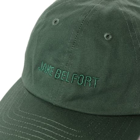 ジェイクベルフォート JAKE BELFORT ジェイクベルフォートロゴキャップ コットン フォレストグリーン