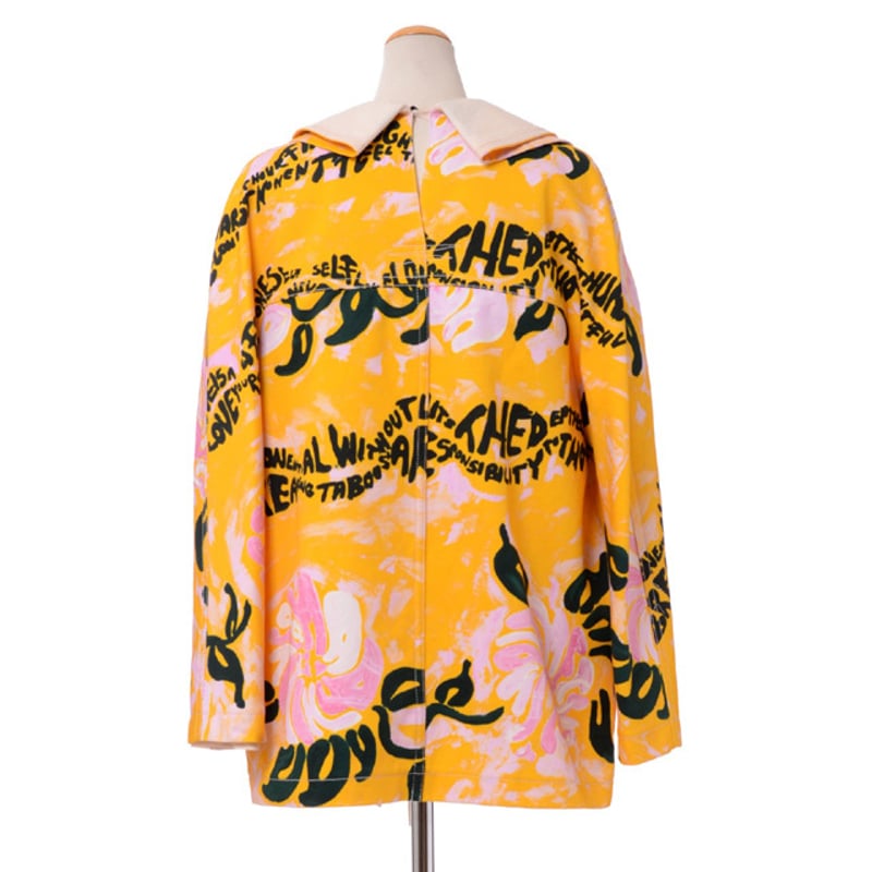 マルニ Marni オーバーフィットプリントジャケットコート コットン