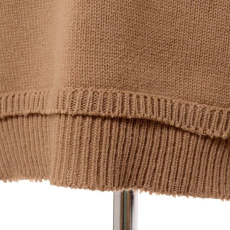 メゾン マルジェラ Maison Margiela エルボーパッチセーター ウールリネン キャメル