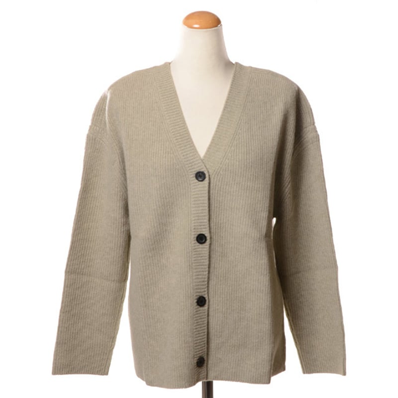 ダウェイ DAWEI Vネックカーディガン ヤクウール ベージュ | YOKOAUNTY 