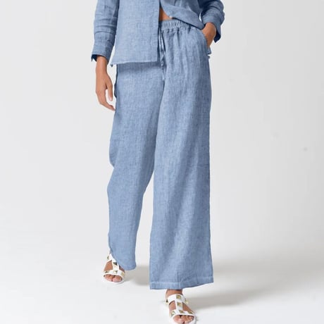 インポートブランド import brand プルマナック PLOUMANAC'H リラックスパンツ リネン オリーブ