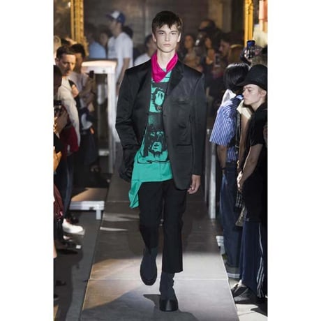 ラフシモンズ RAF SIMONS ビッグフィットブレザージャケット ヴァージンウール ブラック