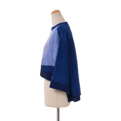 マルニ Marni ラウンドネックセーター コットン ブルーミックス