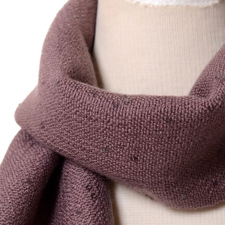 ブルネロクチネリ Brunello Cucinelli スパンコールストール カシミアシルク パープル
