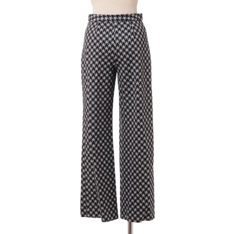ロゼッタゲッティ ROSETTA GETTY クロップドストレート柄パンツ レーヨンストレッチ 千鳥格子