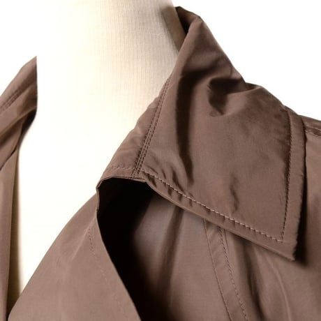 ブルネロクチネリ Brunello Cucinelli ロング丈トレンチコート シルクコットン カカオ