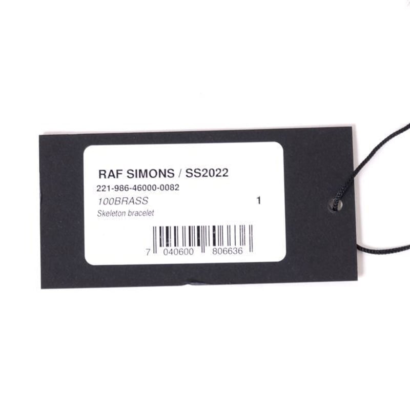 ラフシモンズ RAF SIMONS Skeleton bracelet ブラス シルバー | ラフシモンズ RAF SIMONS Skeleton bracelet ブラス シルバー |