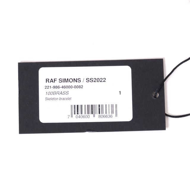 ラフシモンズ RAF SIMONS Skeleton bracelet ブラス シルバー | ラフシモンズ RAF SIMONS Skeleton bracelet ブラス シルバー |