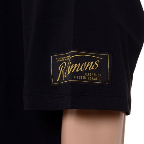 ラフシモンズ RAF SIMONS Oversized T-shirt Solemn-X コットン ブラック