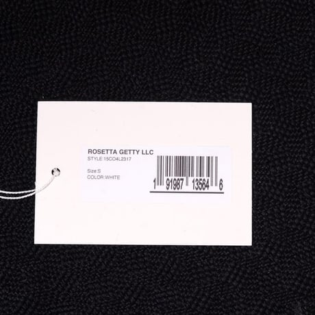 ロゼッタゲッティ ROSETTA GETTY クロップドパンツ ジャージー ホワイト