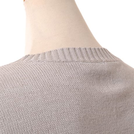 ブルネロクチネリ Brunello Cucinelli ボクシーフォルムセーター コットン グレージュ