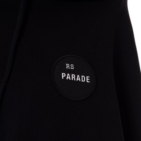 ラフシモンズ RAF SIMONS ミディアムレングスフリースケープ コットン ブラック