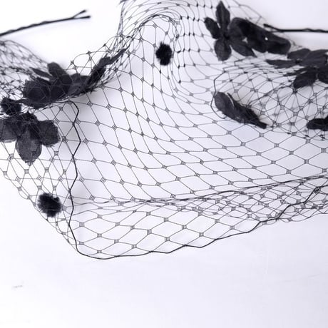 ジョアンナブライトバート Johanna BraitBart チュール使いのヘッドアクセ ミックス ブラック