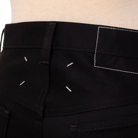 メゾン マルジェラ Maison Margiela スキニージーンズ コットンストレッチ ブラック
