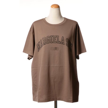 エムエムシックス メゾンマルジェラ MM6 MAISON MARGIELA MargielaSixTシャツ コットン ライトブラウン