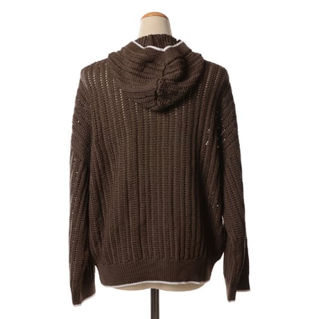 ブルネロクチネリ Brunello Cucinelli フード付きセーター コットン ブラウン