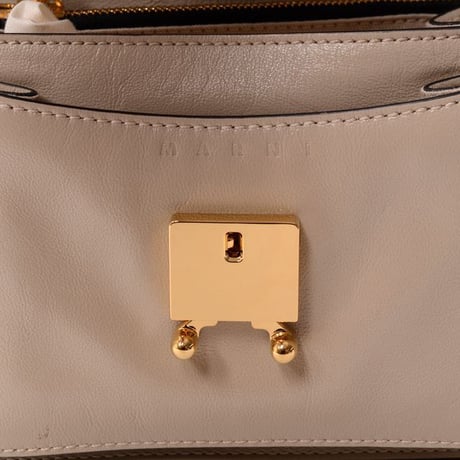 マルニ Marni TRUNKSOFT トランクソフトミニバッグ レザー ベージュ