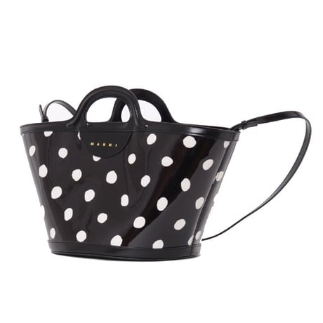 マルニ Marni TROPICALIAスモールショルダーバッグ パテントレザー 水玉