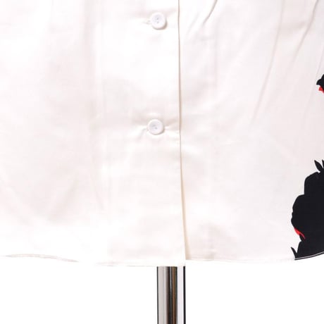 アーデム ERDEM ボタンダウンシャツ コットン ホワイトプリント