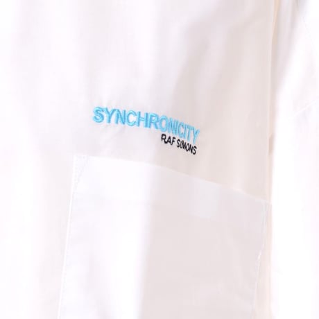 ラフシモンズ RAF SIMONS ビックシルエットブラウス コットン ホワイト