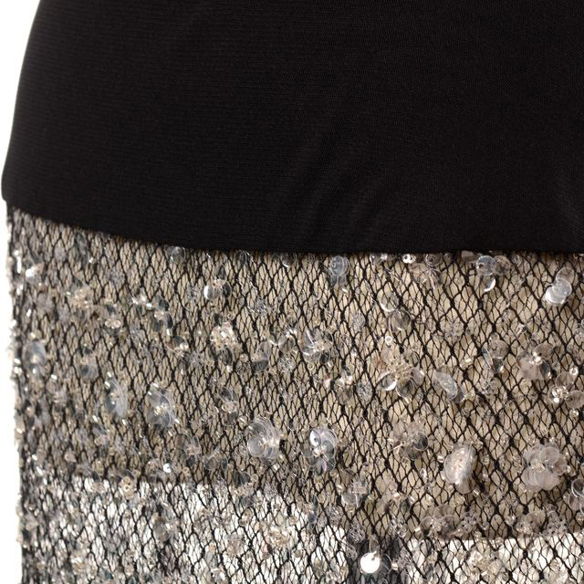 チカ キサダ chika kisada スパンコールスカート ポリエステル