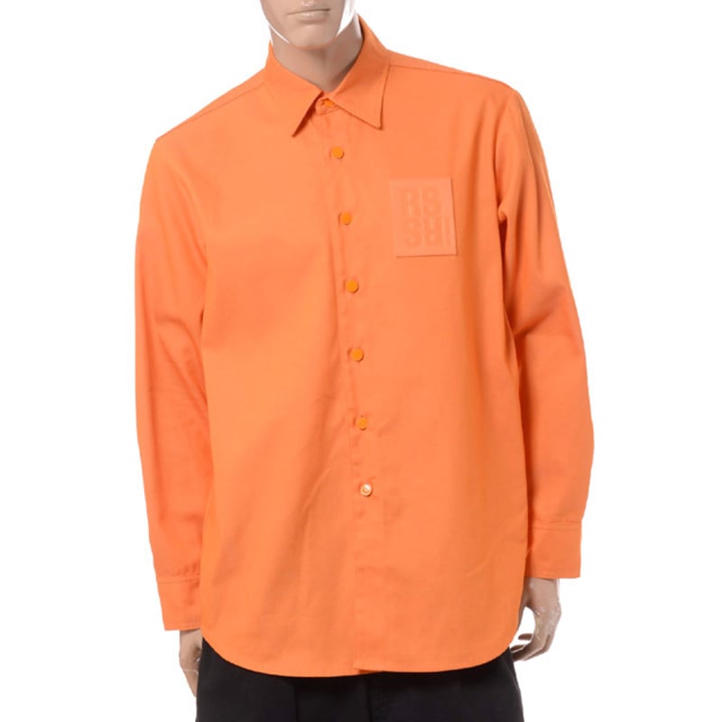 ラフシモンズ RAF SIMONS Straight fit denim shirt with