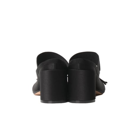 エムエムシックス メゾンマルジェラ MM6 MAISON MARGIELA バレエデコルテサンダル サテン ブラック