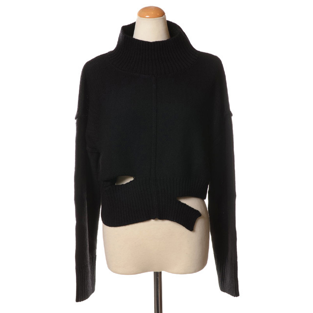 【nullsさま】マルジェラ　リブ編みフルジップハイネックセーター nullsさま】マルジェラ リブ編みフルジップハイネックセーター