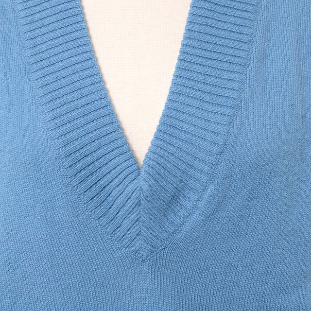 プリングル PRINGLE OF SCOTLAND Vネックセーター カシミア スモーク