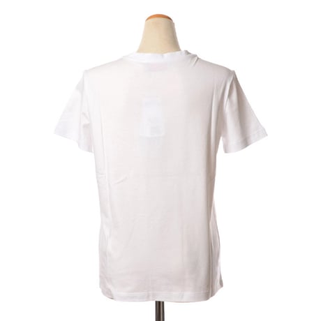 エルマノシェルビーノ ermanno scervino 丸襟プリントTシャツ コットン ホワイト