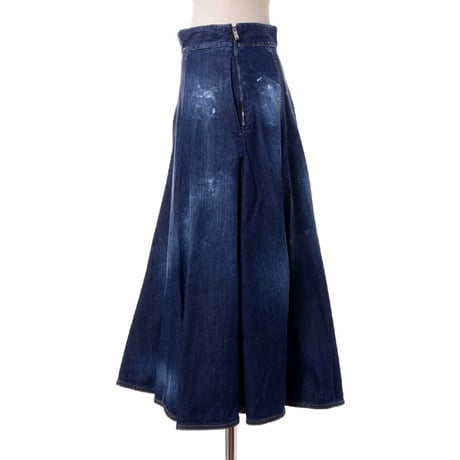 ディースクエアード Dsquared2 パネルスカート コットンストレッチ デニム