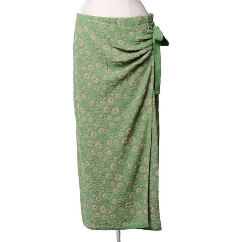 カトリーヌアンドレ catherine andre ウエストゴム紐スカート レーヨン  