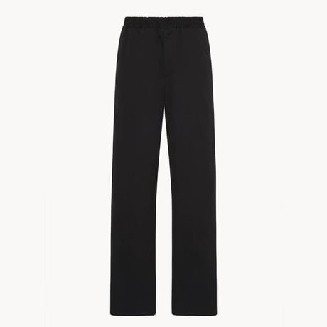 ザ・ロウ THE ROW Jonahパンツ ストレッチフランネルカシミア ブラック