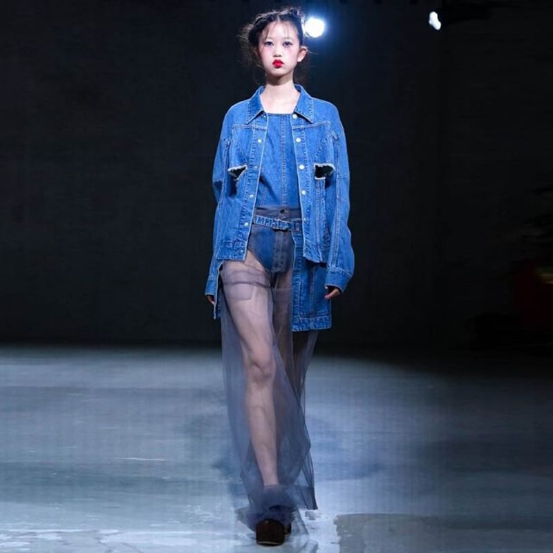 チカ キサダ chika kisada チュールパンツ ナイロン グレー | YOKOAUNTY 