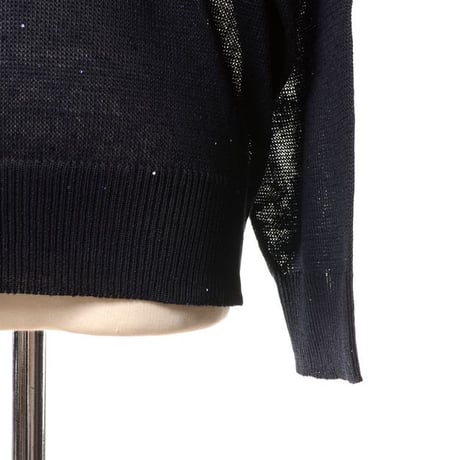 ブルネロクチネリ Brunello Cucinelli Ｖネックセーター リネンコットン ダークネイビー
