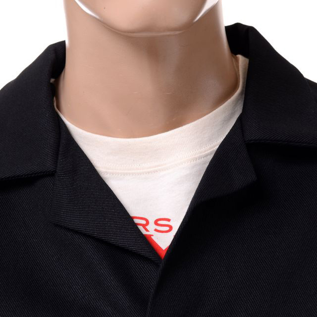RAF SIMONS ラフシモンズ デニムラボコート コットン ブラック RAF SIMONS ラフシモンズ デニムラボコート コットン ブラック