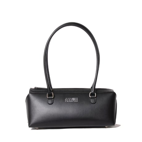 エムエムシックス メゾンマルジェラ MM6 MAISON MARGIELA バウレットバッグミディアム 牛革 ブラック 正規取扱