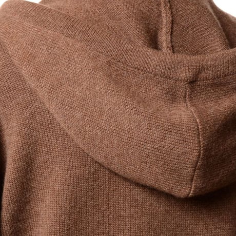 ロゼッタゲッティ ROSETTA GETTY フード付きセーター ウールカシミア ブラウン