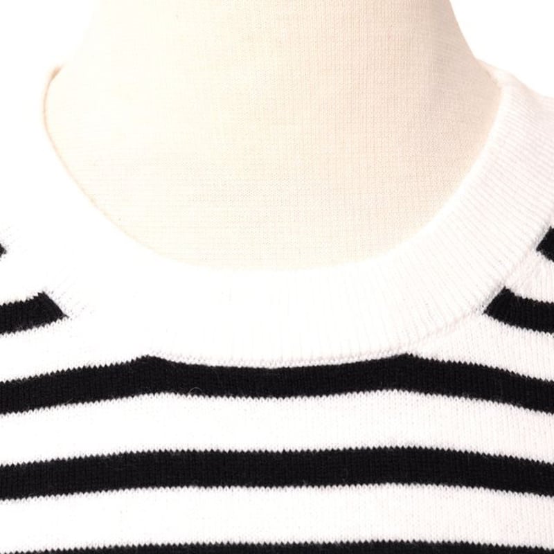 ソニアリキエル SONIA RYKIEL 半袖ロゴボーダーセーター