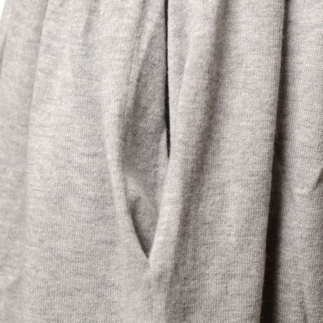 extreme cashmere x エクストリームカシミヤ リラックスロングスカート コットンカシミヤ グレー レディース 正規取扱
