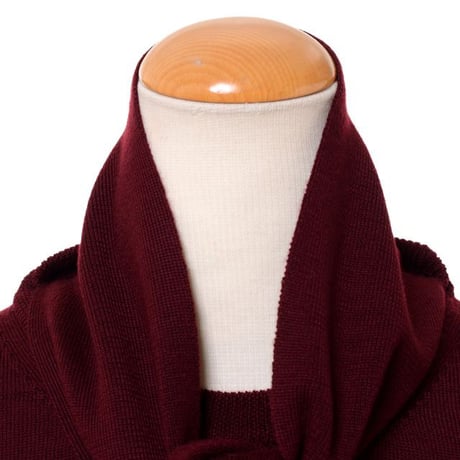 メゾン マルジェラ Maison Margiela リボン付きノースリニット ウール バーガンディ