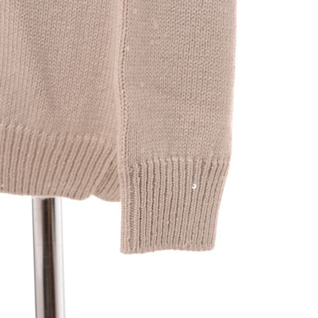 ブルネロクチネリ Brunello Cucinelli 丸襟長袖セーター カシミアシルク ベージュ
