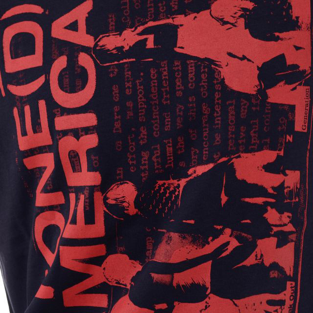 ラフシモンズ STONE AMERICA Tシャツ　S 2020SS RAF SIMONS ラフシモンズ STONED AMERICA スリムフィットTシャツ コッ
