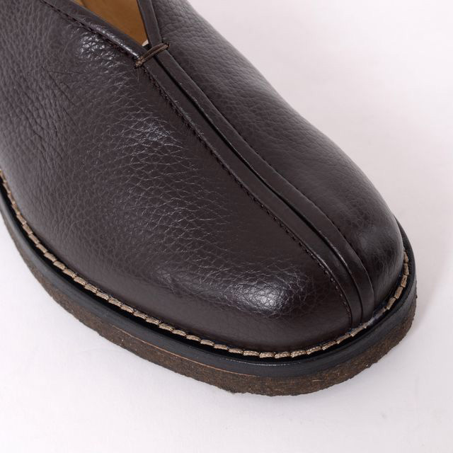 ルメール LEMAIRE PIPED SLIPPERS シューズ 牛革 ダーク